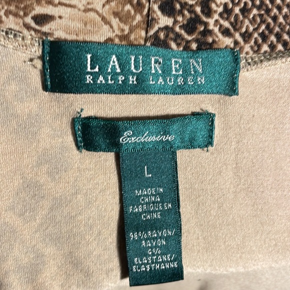 LAUREN Ralph Lauren Sleeveless TANK 
Mock Turtle 
Stretch 
Comfort
Size Large - Picture 7 of 7